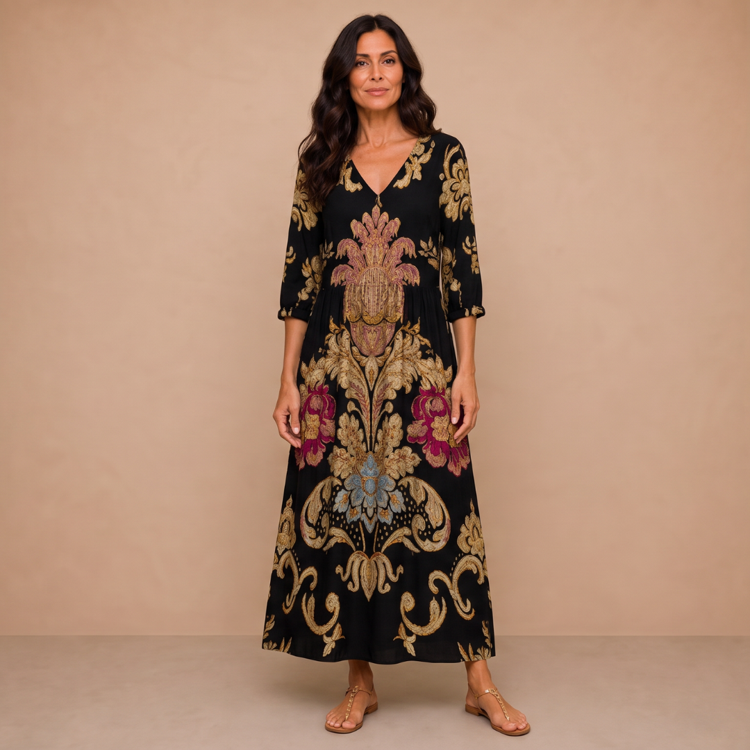 Elegant Print Dress Clara