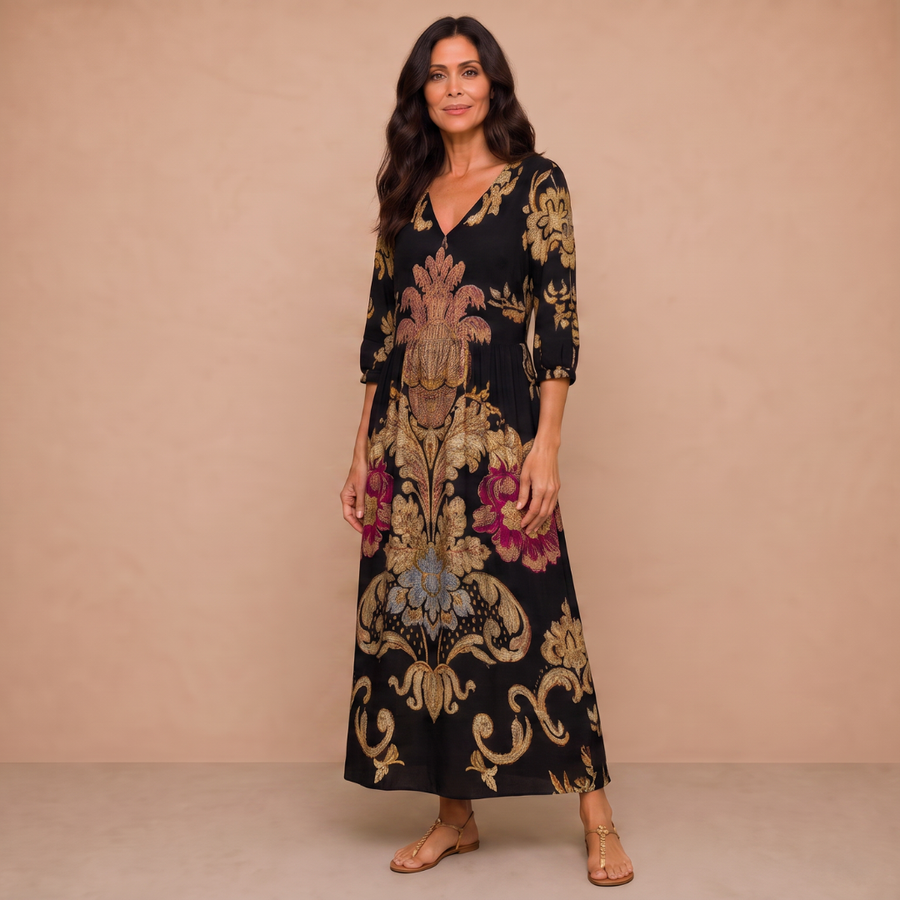 Elegant Print Dress Clara