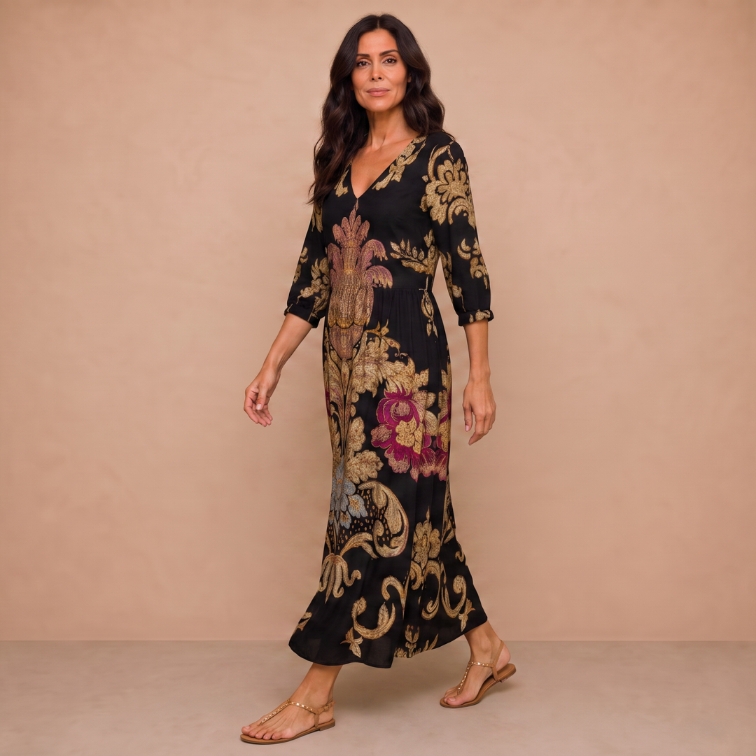 Elegant Print Dress Clara