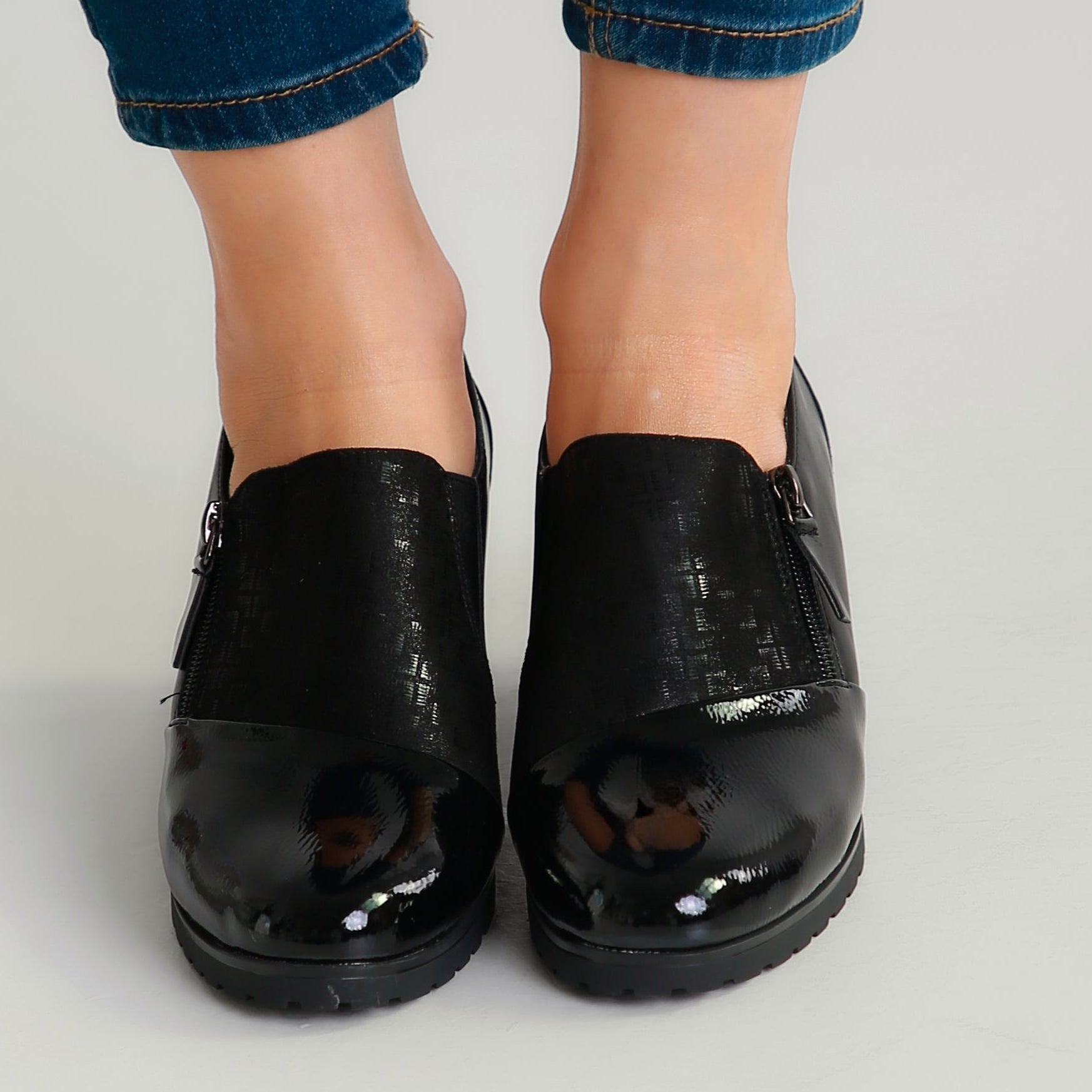 Amélie™ | Elegant Patent Block Heels