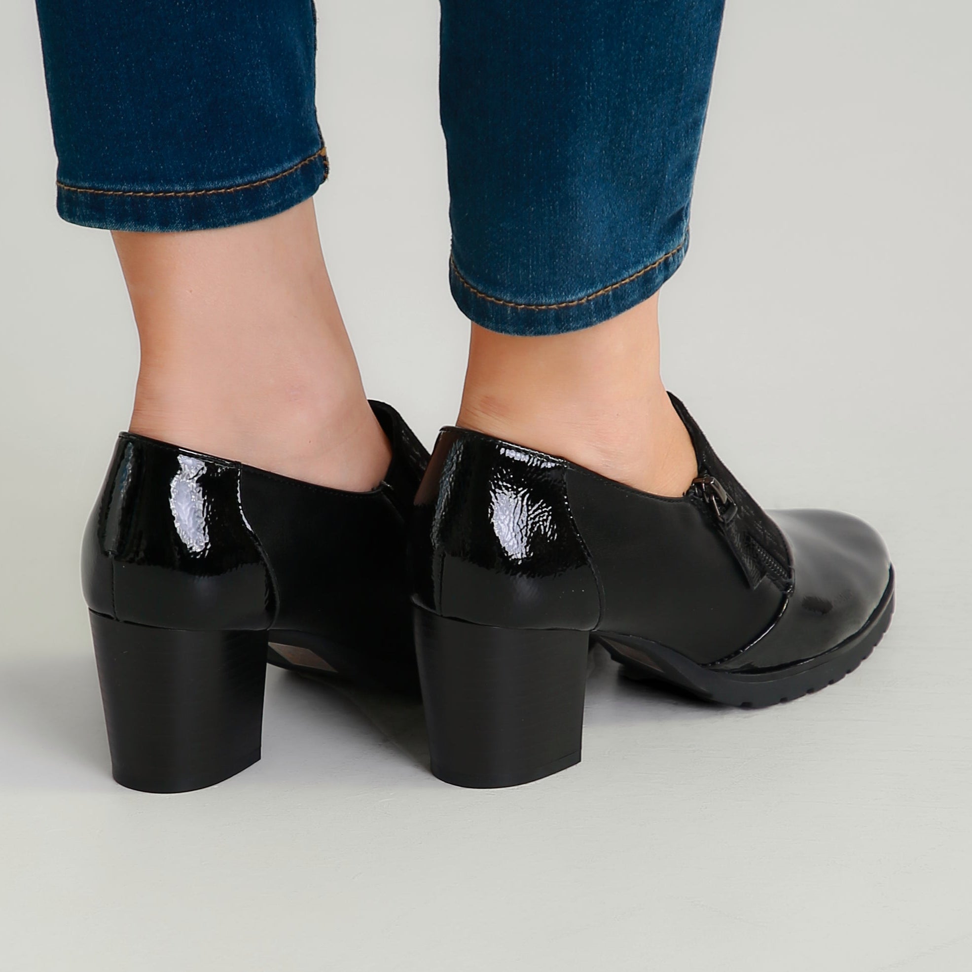 Amélie™ | Elegant Patent Block Heels