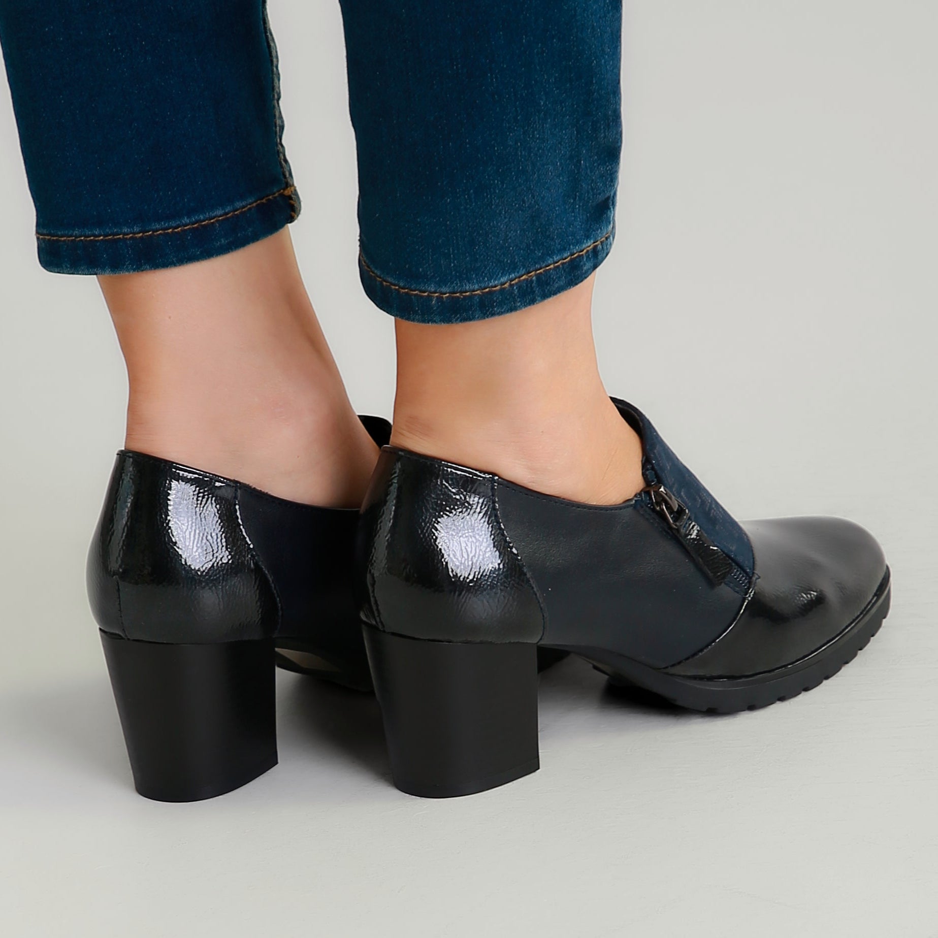 Amélie™ | Elegant Patent Block Heels