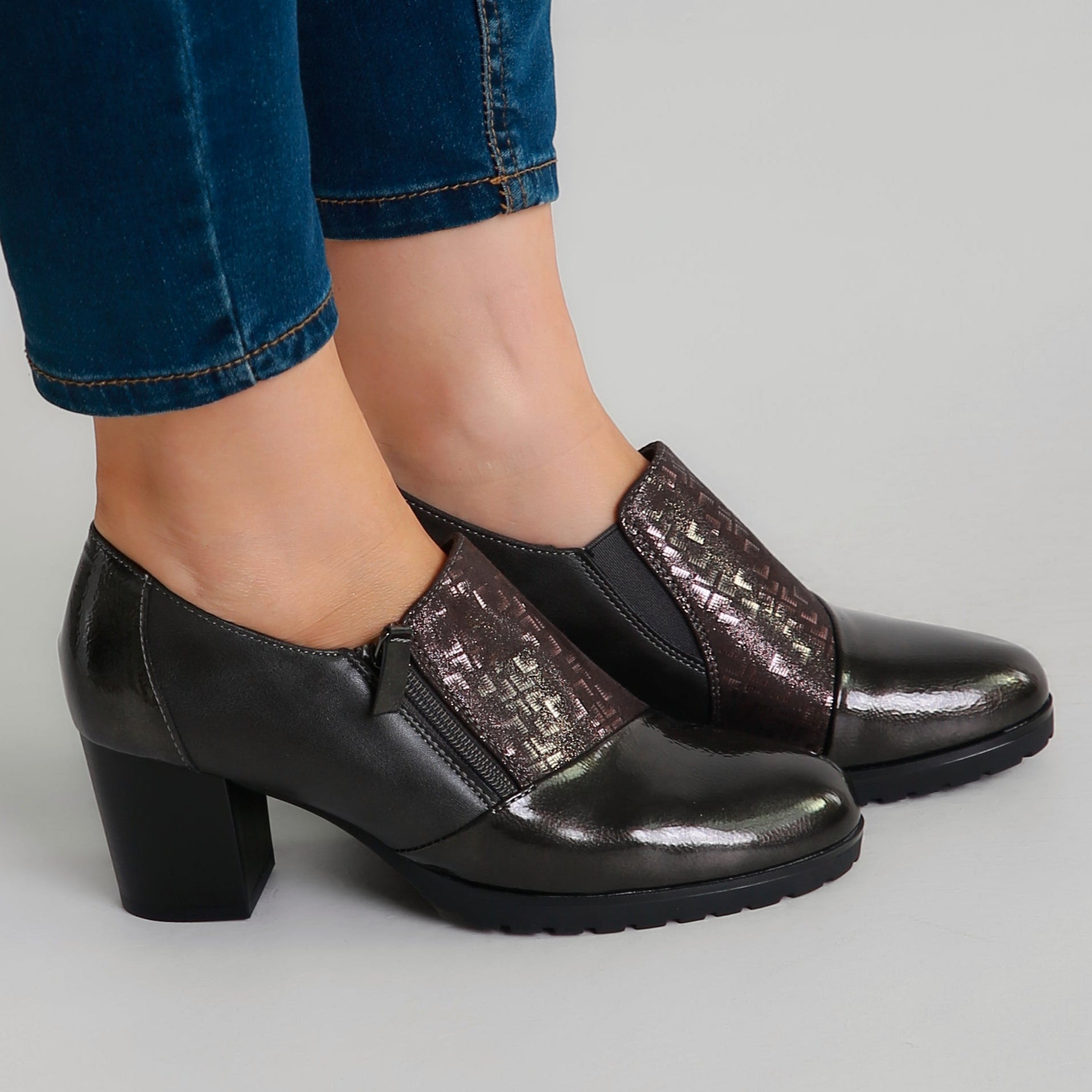 Amélie™ | Elegant Patent Block Heels