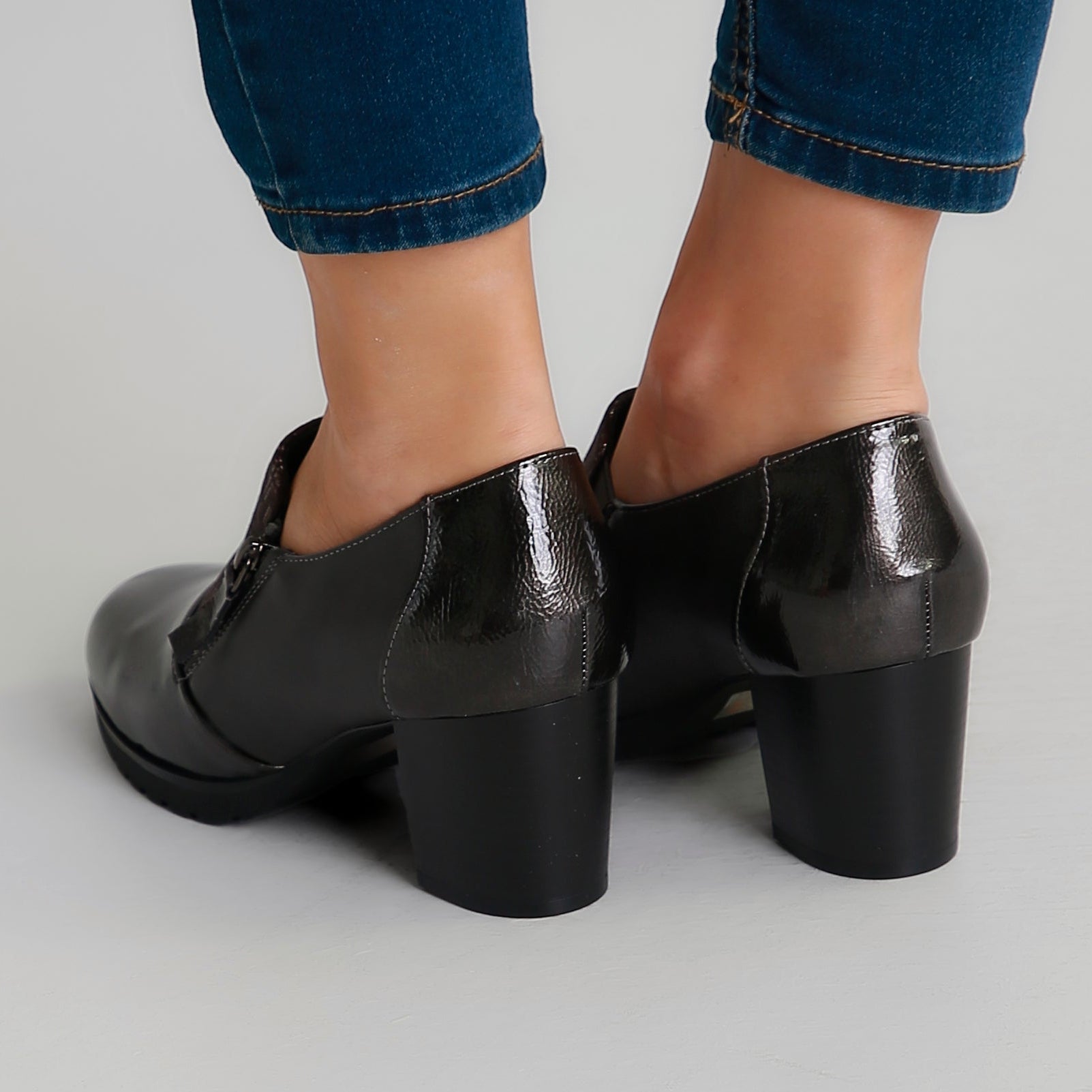Amélie™ | Elegant Patent Block Heels