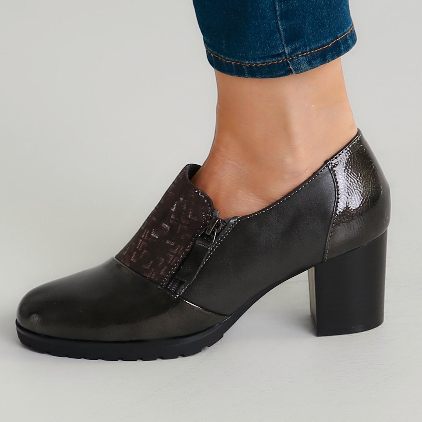 Amélie™ | Elegant Patent Block Heels