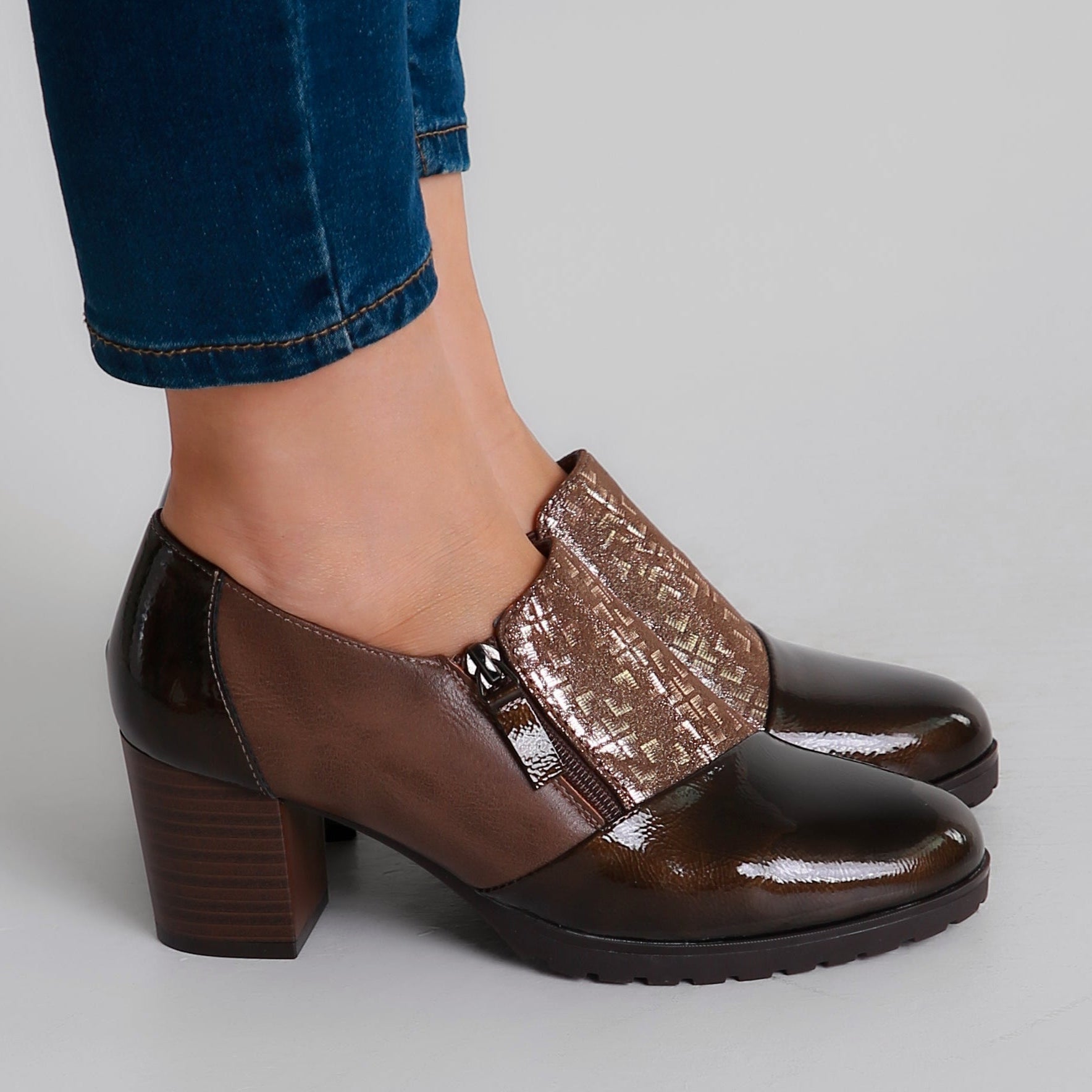 Amélie™ | Elegant Patent Block Heels