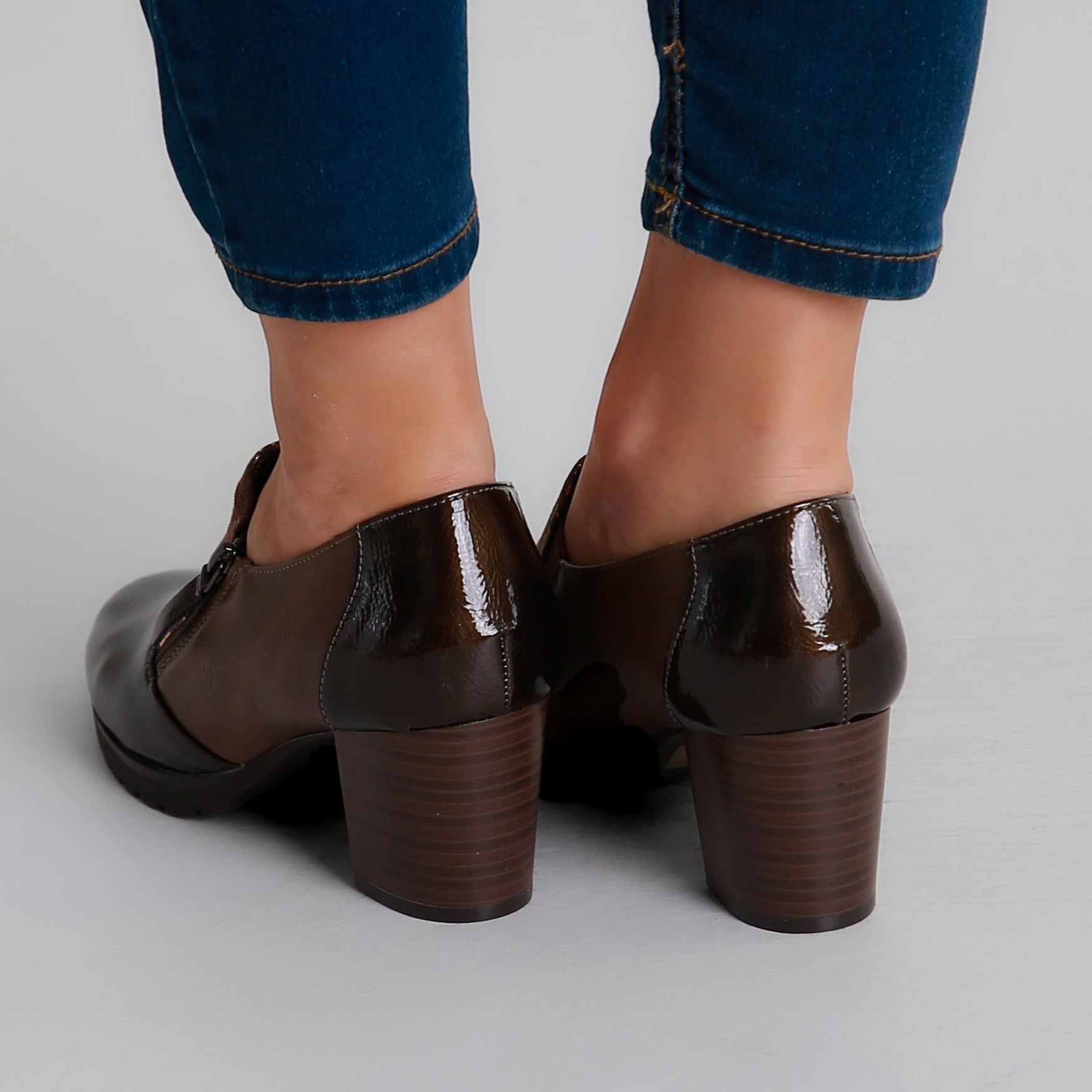 Amélie™ | Elegant Patent Block Heels
