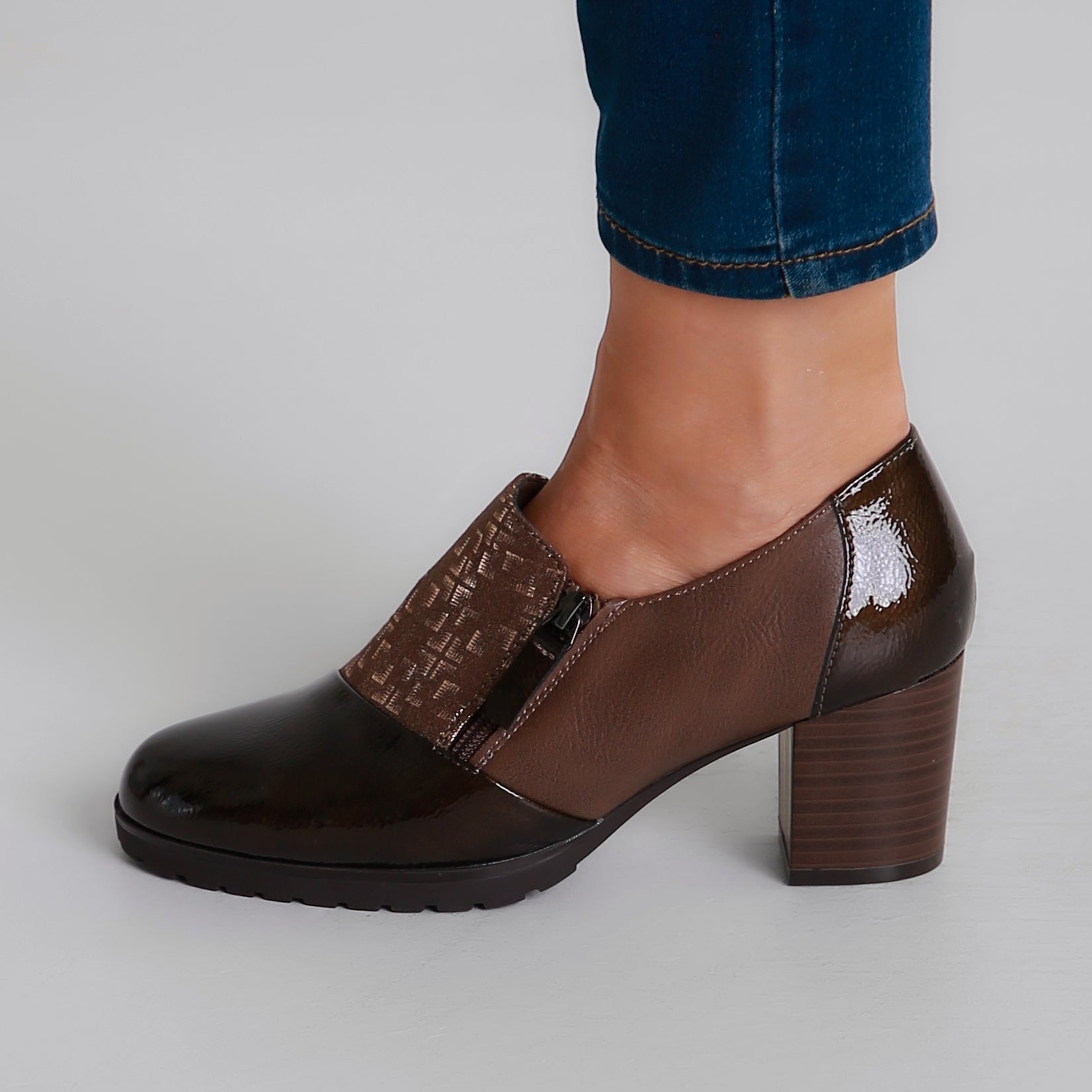 Amélie™ | Elegant Patent Block Heels