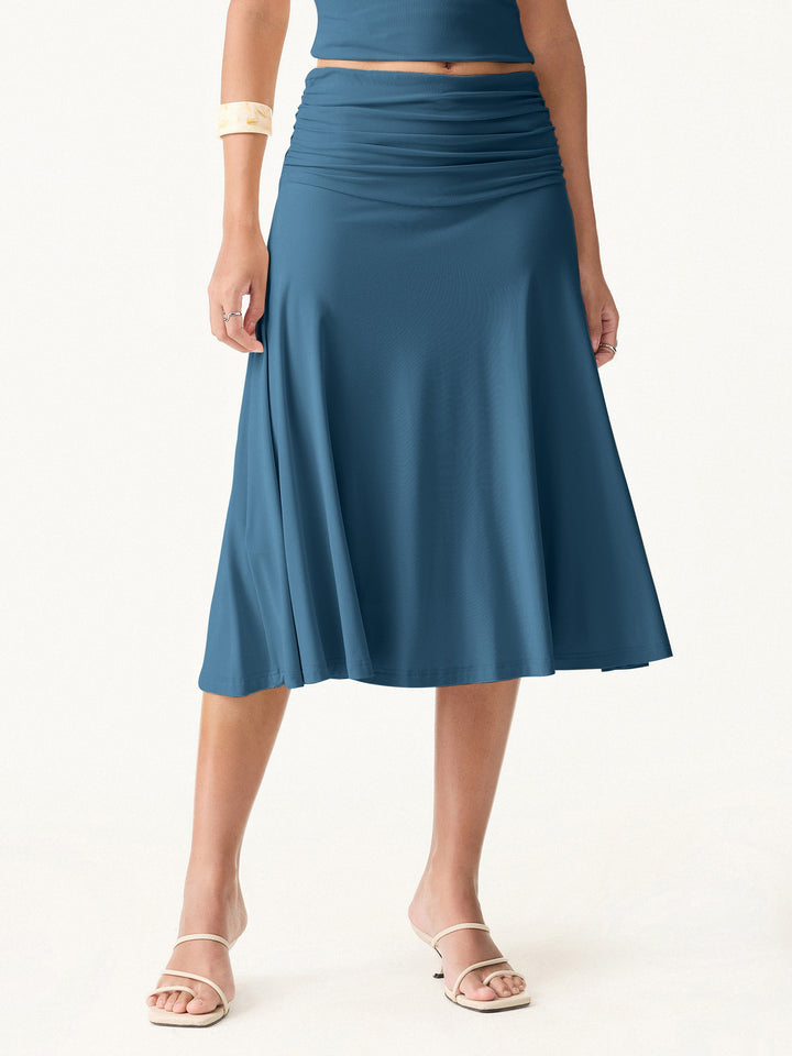 The Elegant Flow Midi Skirt