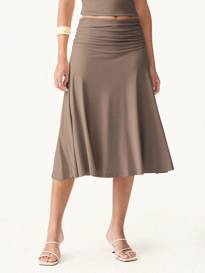 The Elegant Flow Midi Skirt