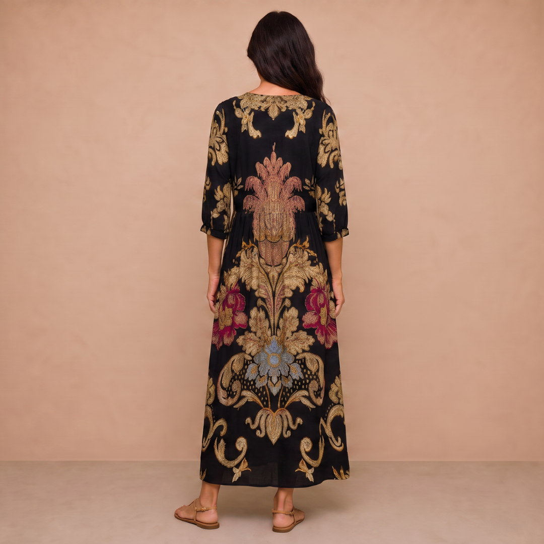 Elegant Print Dress Clara