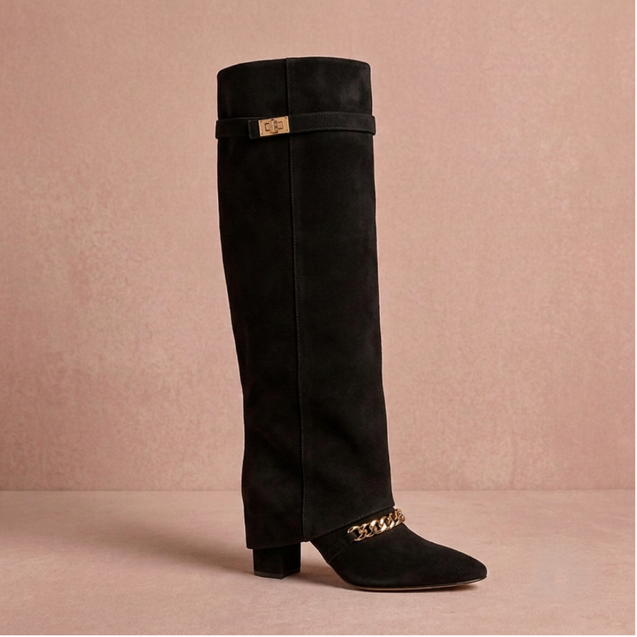Lavista Suede knee high boots - Black