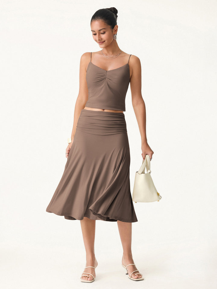 The Elegant Flow Midi Skirt