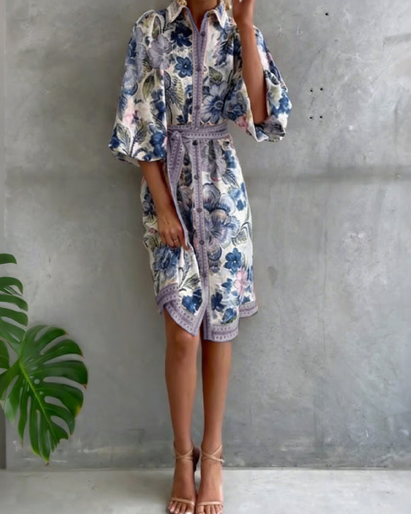 Rosalie™ | Floral Button Dress.
