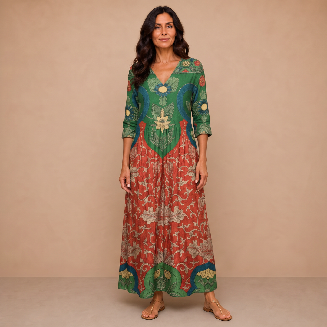 Judith | Vintage Floral Maxi Dress