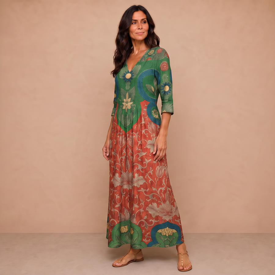 Judith | Vintage Floral Maxi Dress