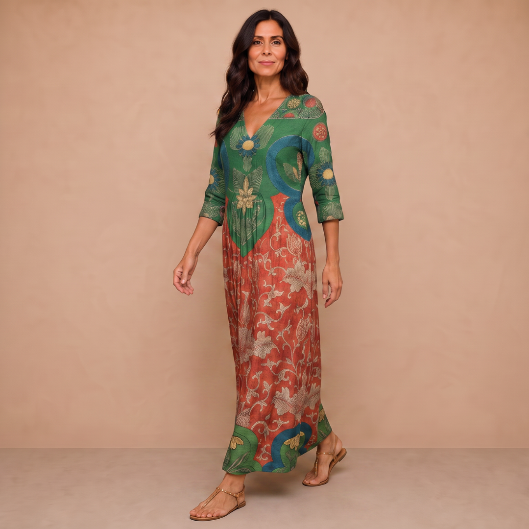 Judith | Vintage Floral Maxi Dress