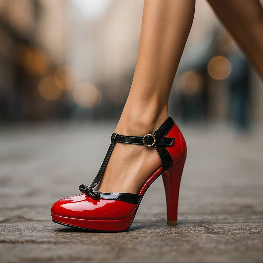 BELLA BOW-TIE HEELS