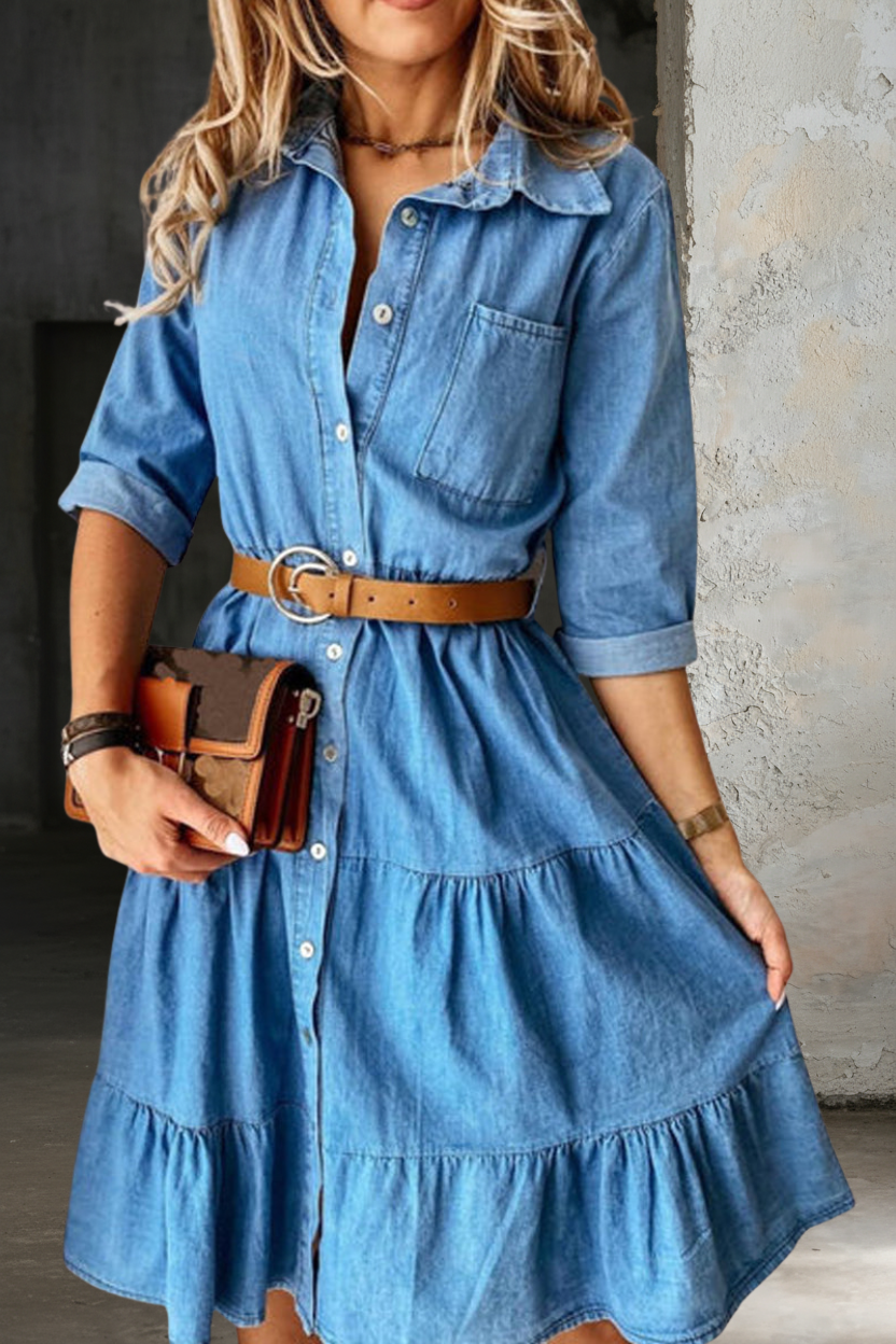 Barbara | Casual Elegant Denim Dress