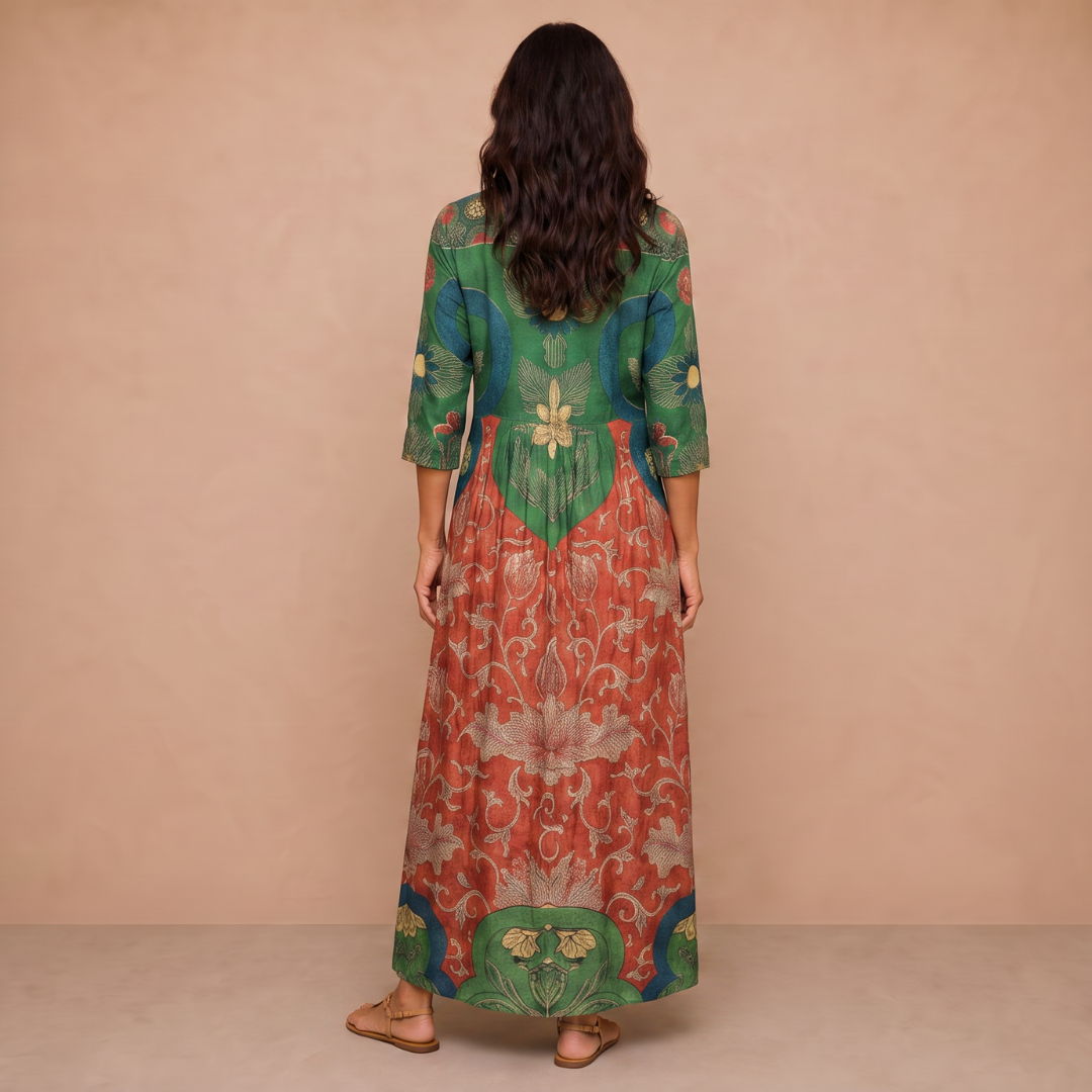 Judith | Vintage Floral Maxi Dress