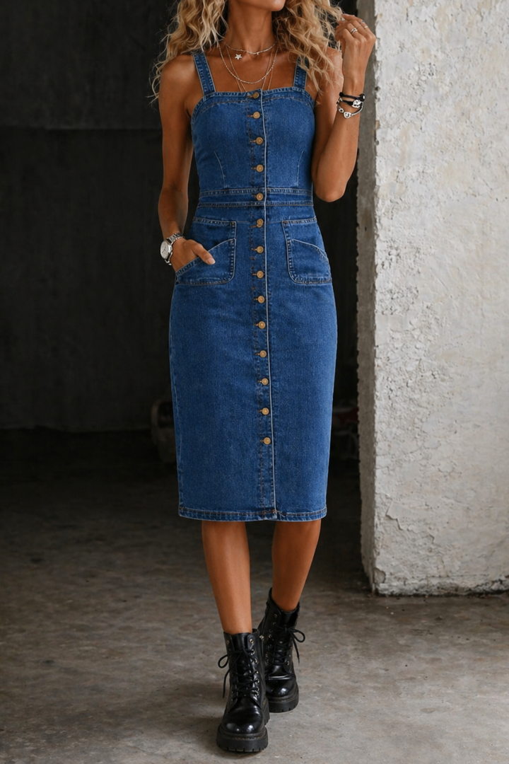Indira | Robe Chemise en Jean