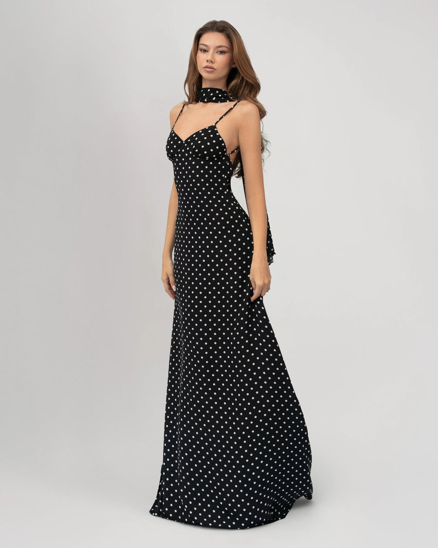 Midnight Muse Polka Maxi