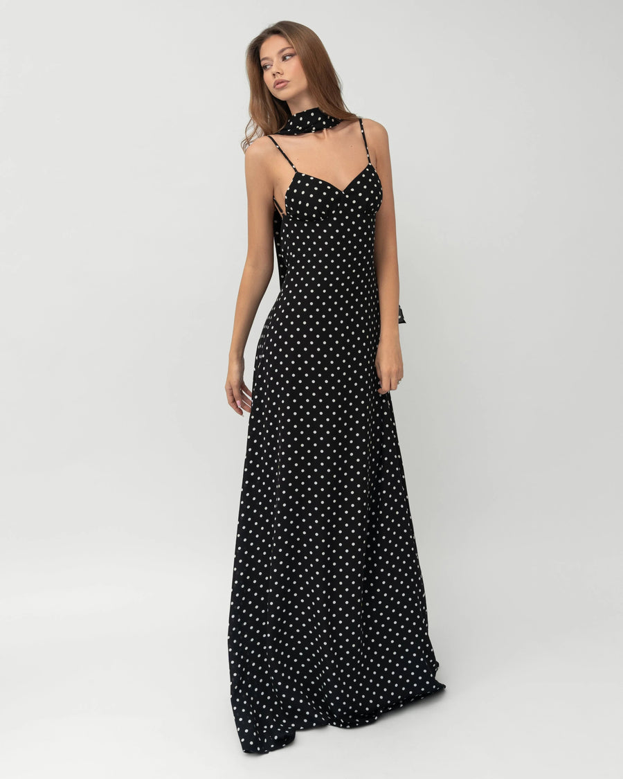 Midnight Muse Polka Maxi