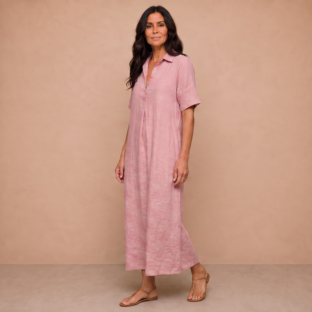 Linda | Relaxed Buttoned Shirtdress