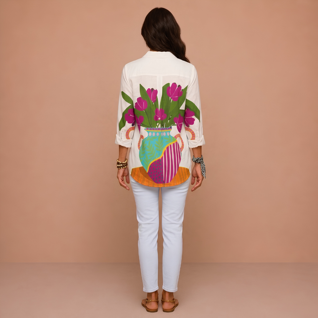 Diana – Floral Graphic Blouse
