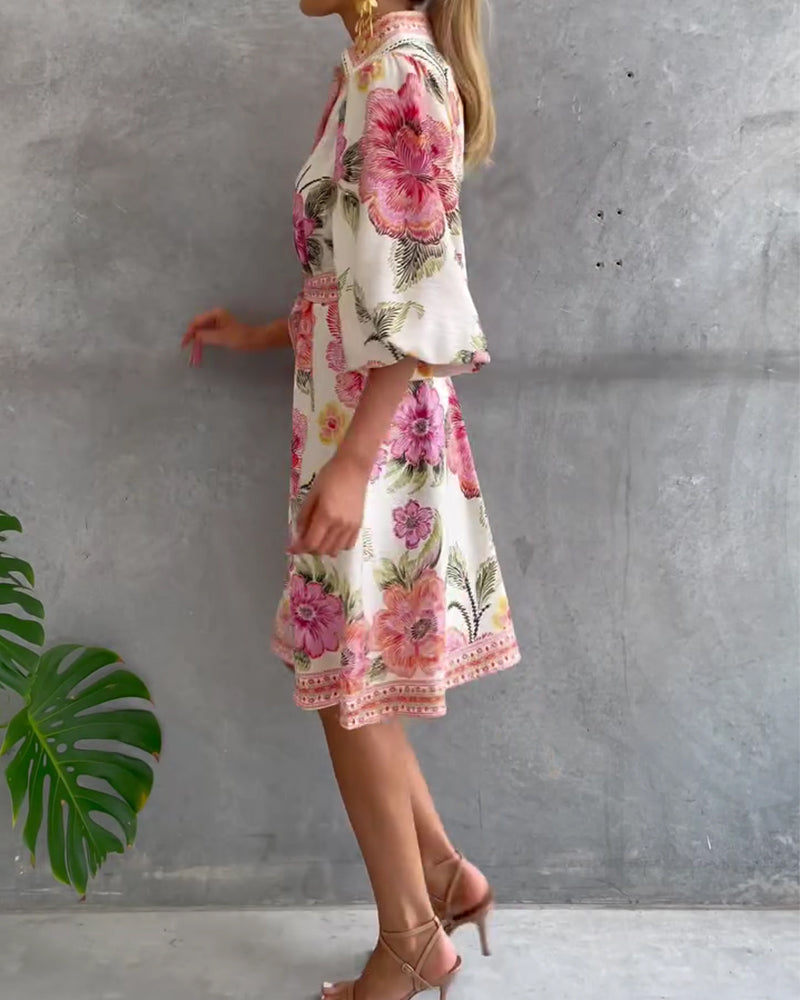 Rosalie™ | Floral Button Dress.