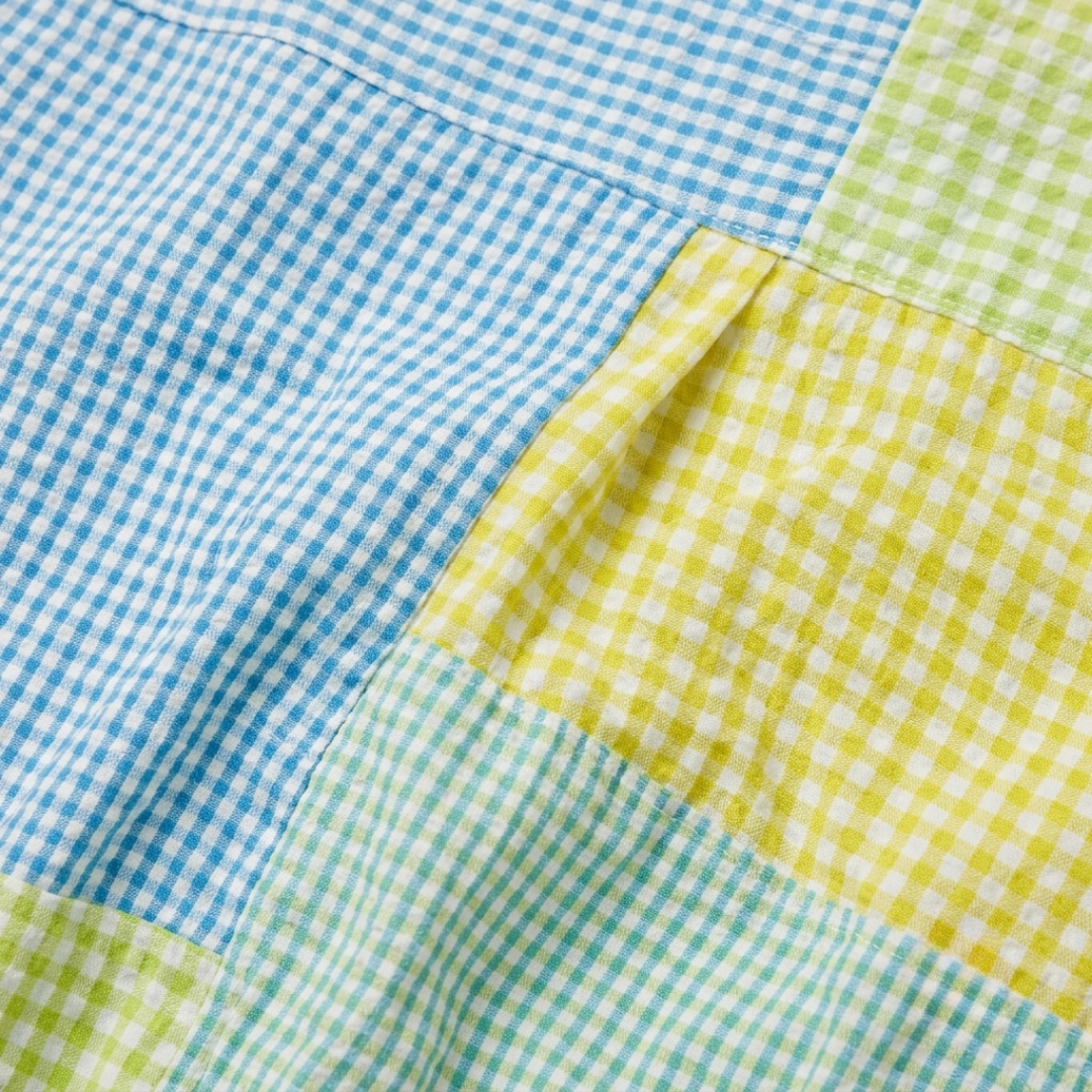 Sheila – Pastel Check Blouse