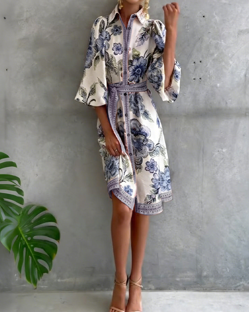 Rosalie™ | Floral Button Dress.