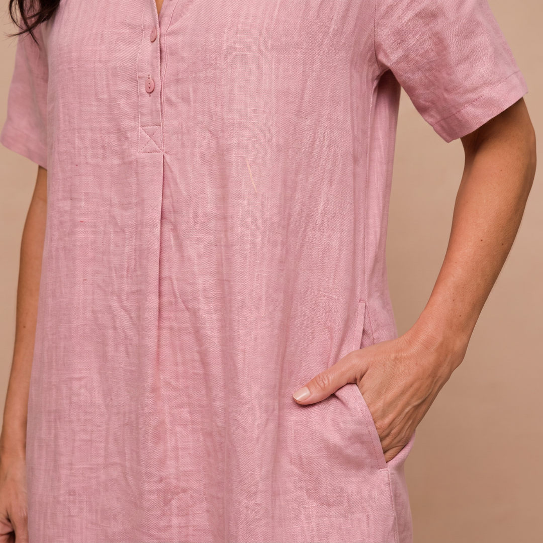 Linda | Relaxed Buttoned Shirtdress