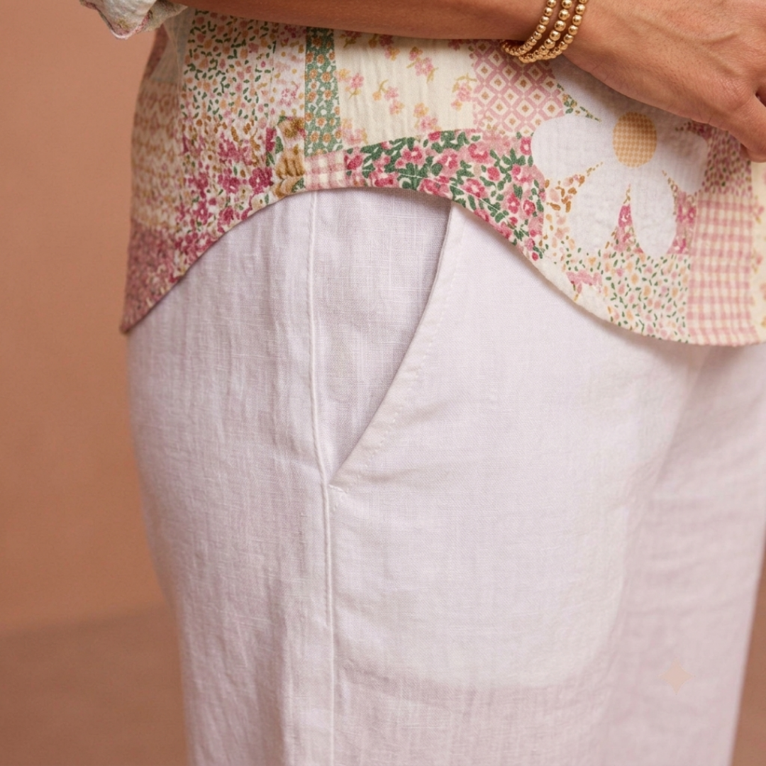 Judith – Pastel Patchwork Blouse