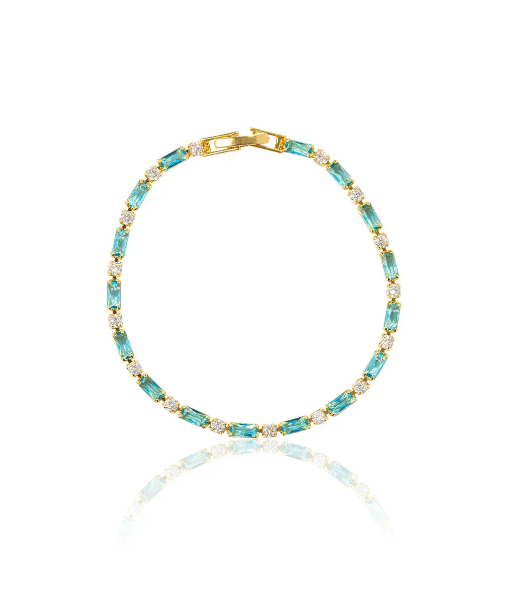 Graceful Turquoise Gold Bracelet