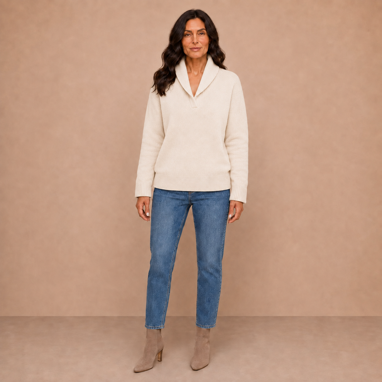 Antonine | Soft V-Neck Jumper for Women