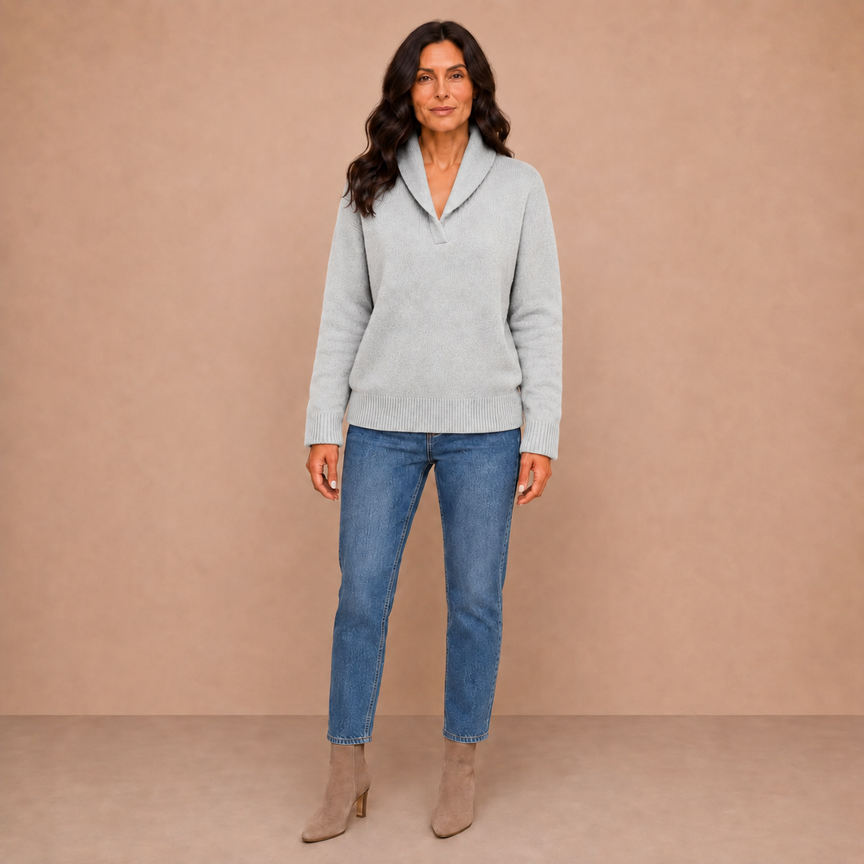 Antonine | Soft V-Neck Jumper for Women