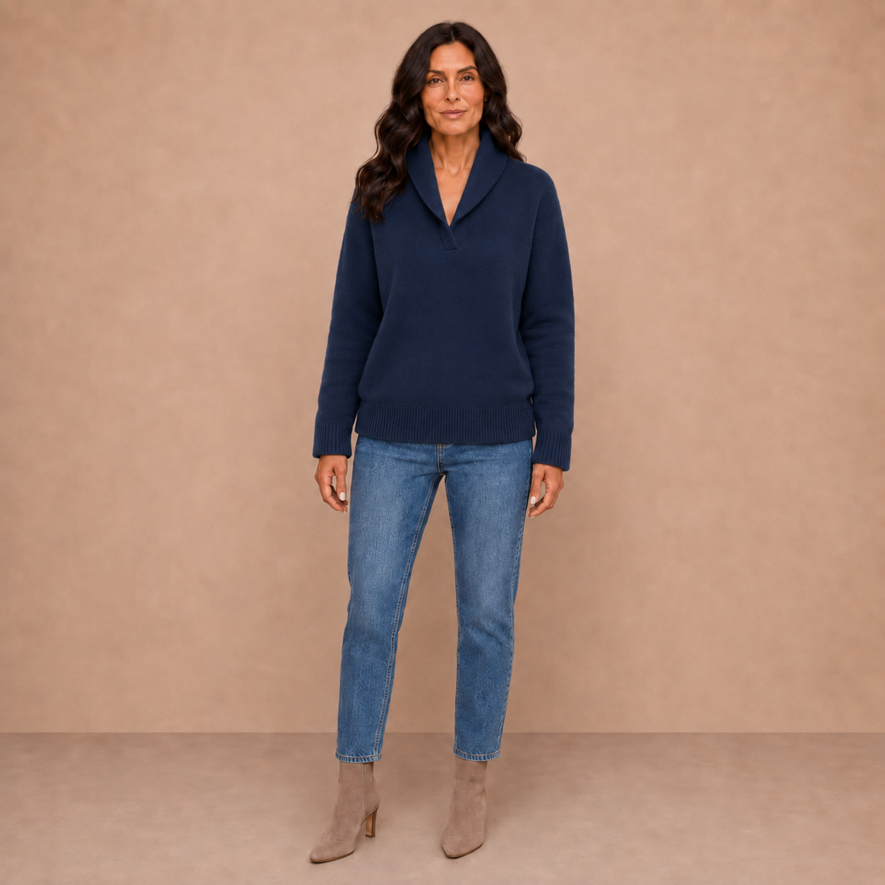 Antonine | Soft V-Neck Jumper for Women