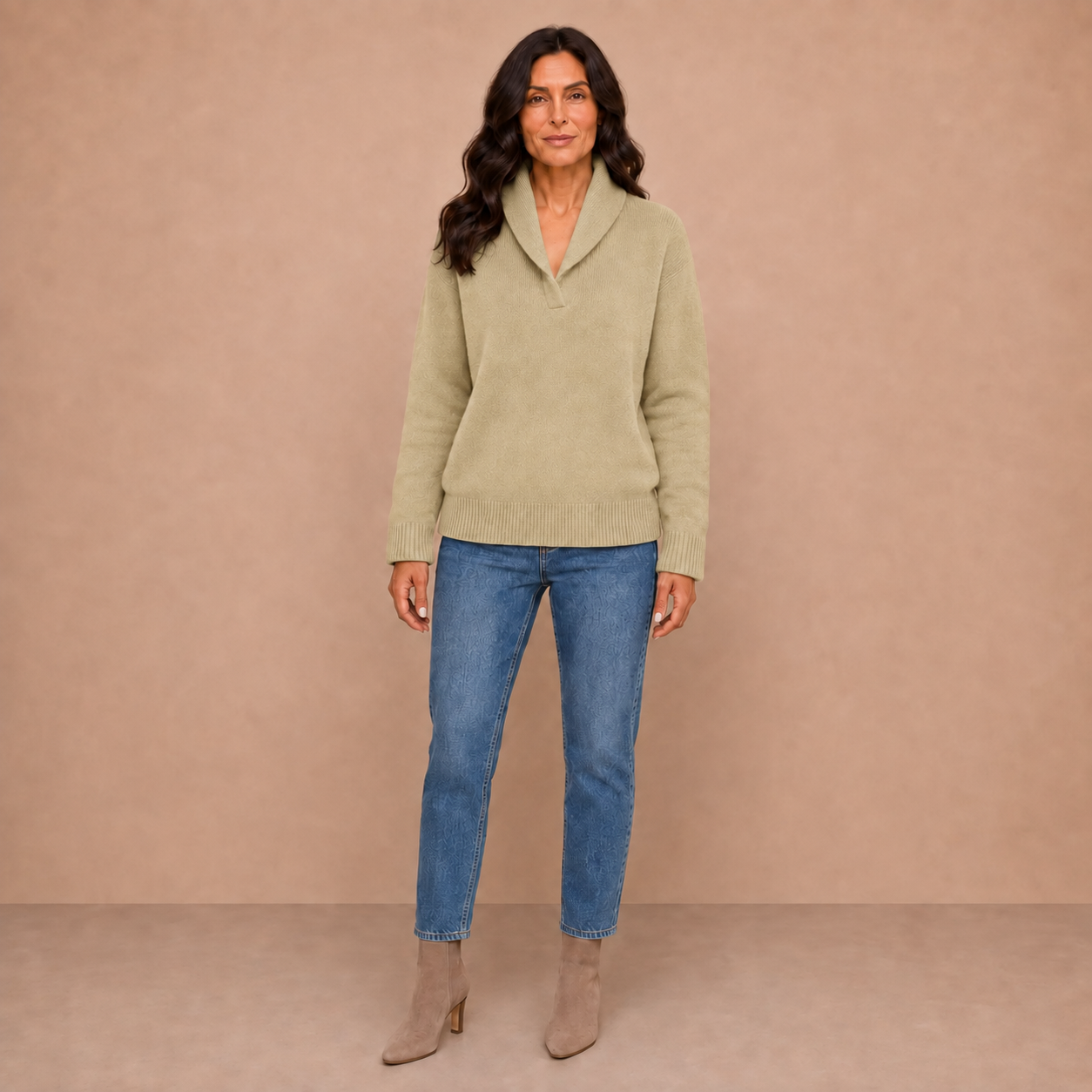 Antonine | Soft V-Neck Jumper for Women
