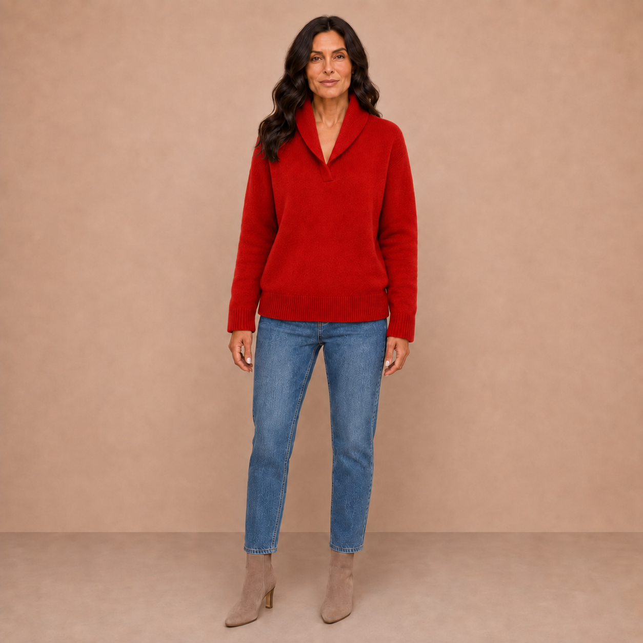 Antonine | Soft V-Neck Jumper for Women