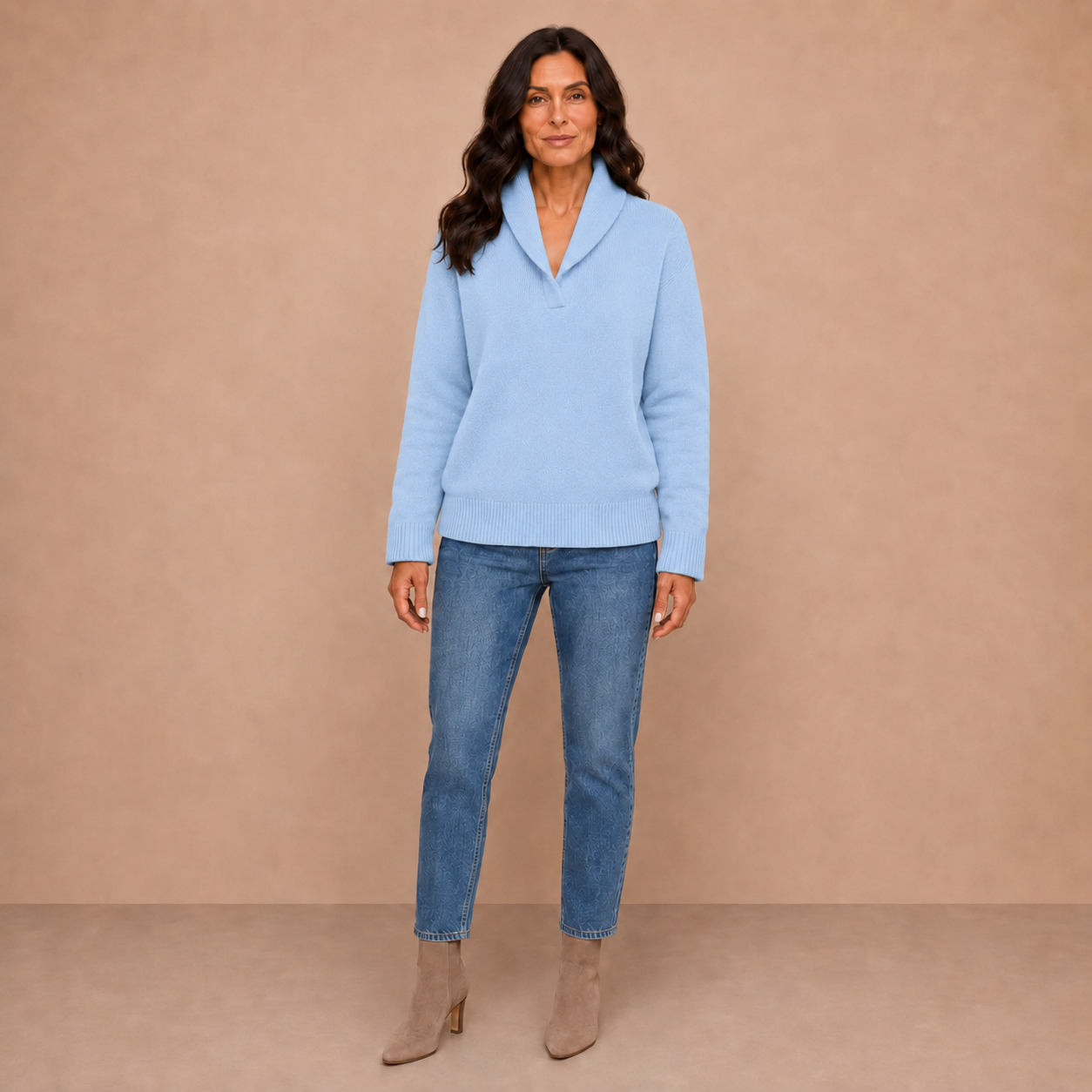 Antonine | Soft V-Neck Jumper for Women