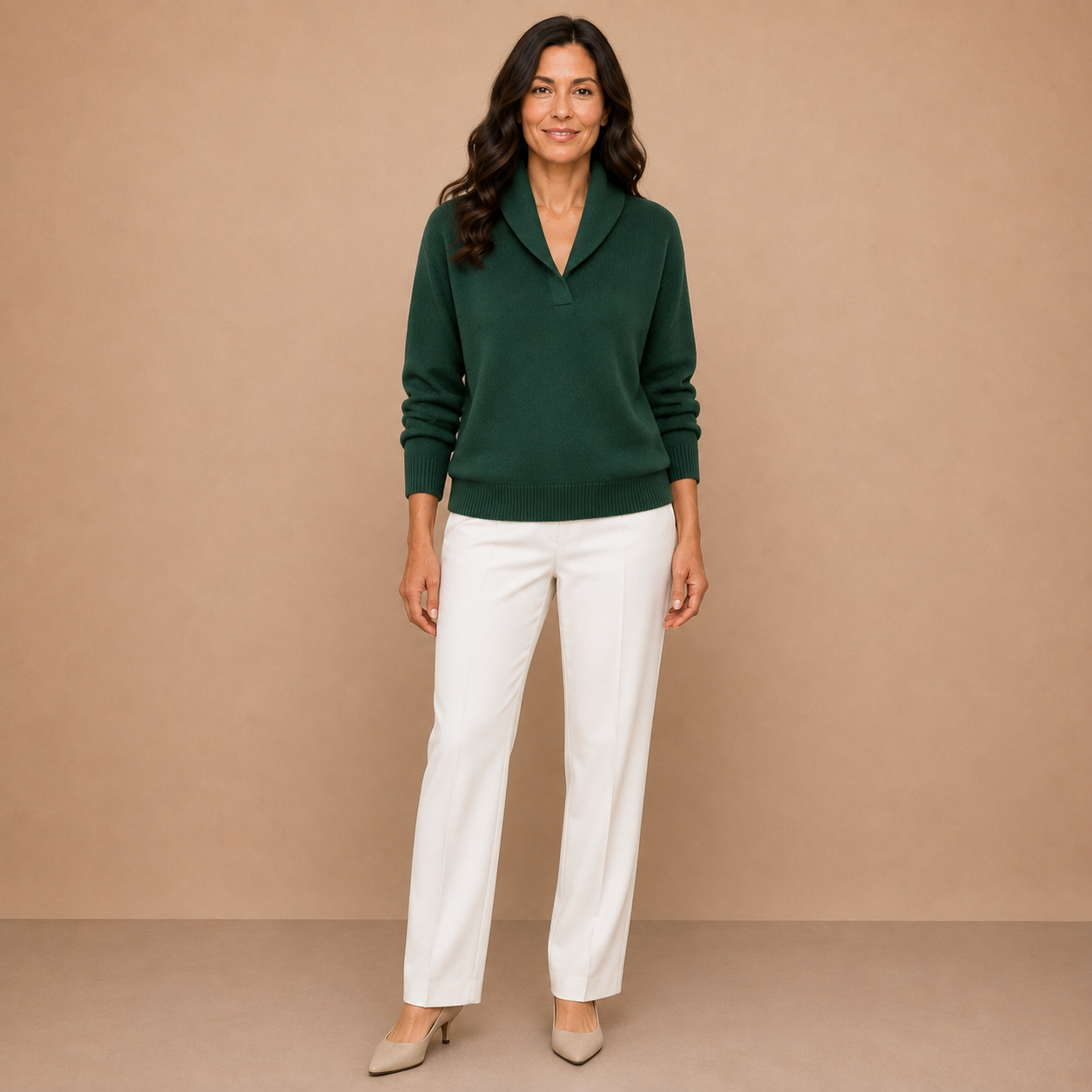 Antonine | Soft V-Neck Jumper for Women