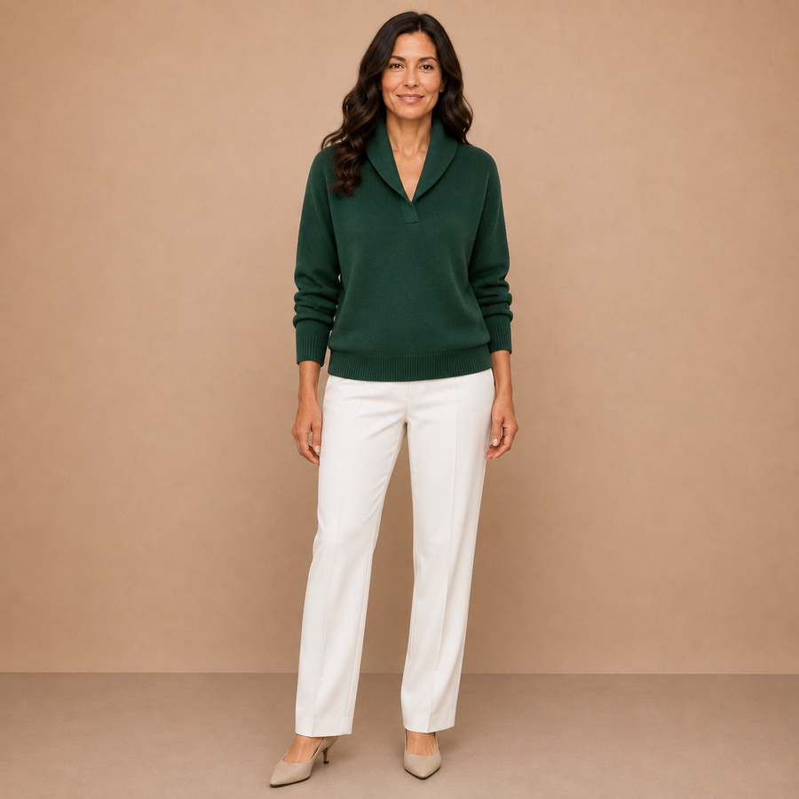 Antonine | Soft V-Neck Jumper for Women