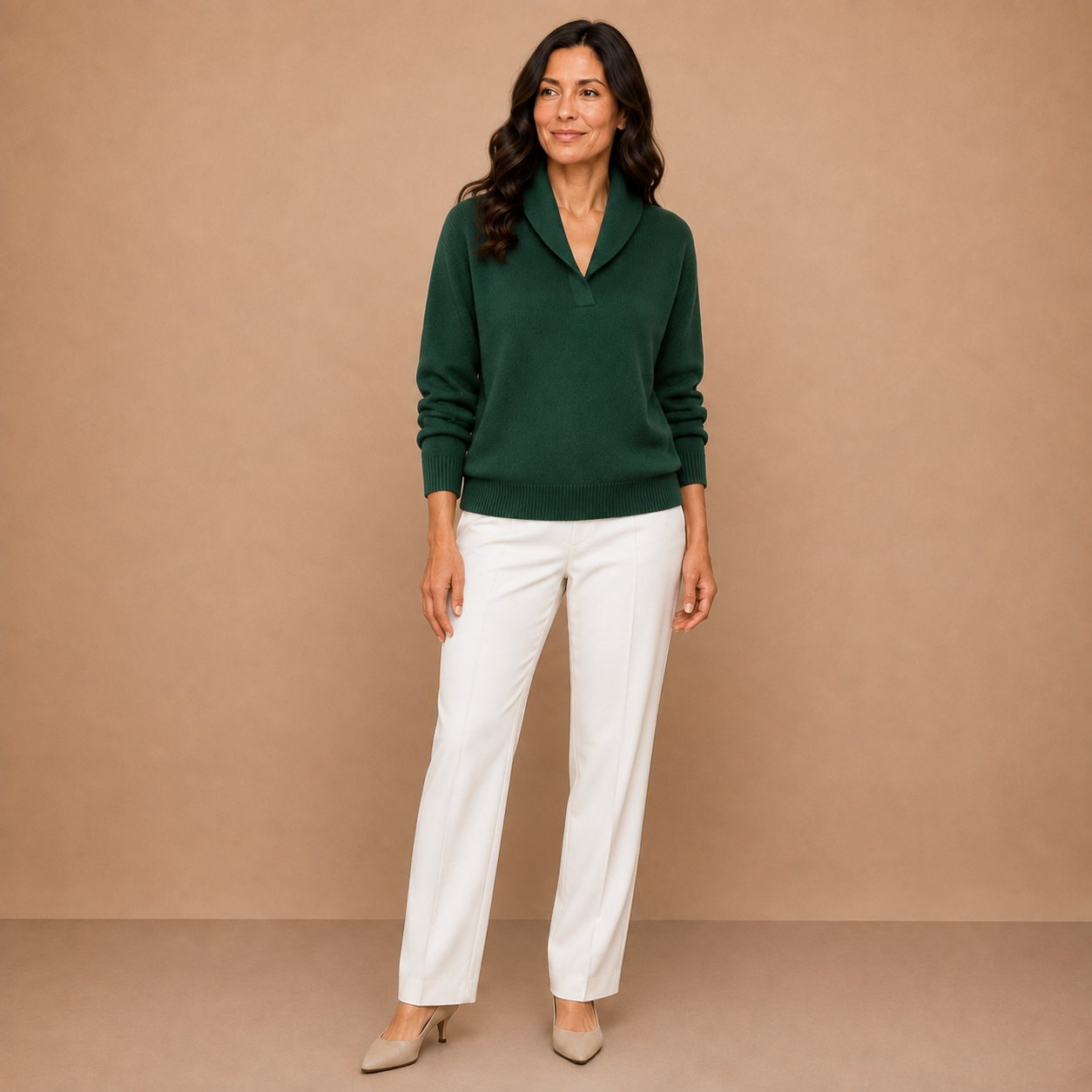 Antonine | Soft V-Neck Jumper for Women