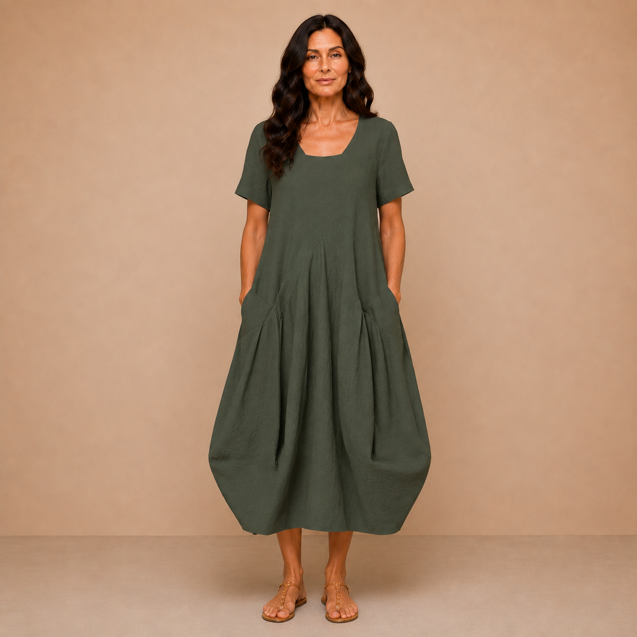 Oriane™ | Fluid Casual Maxi Dress