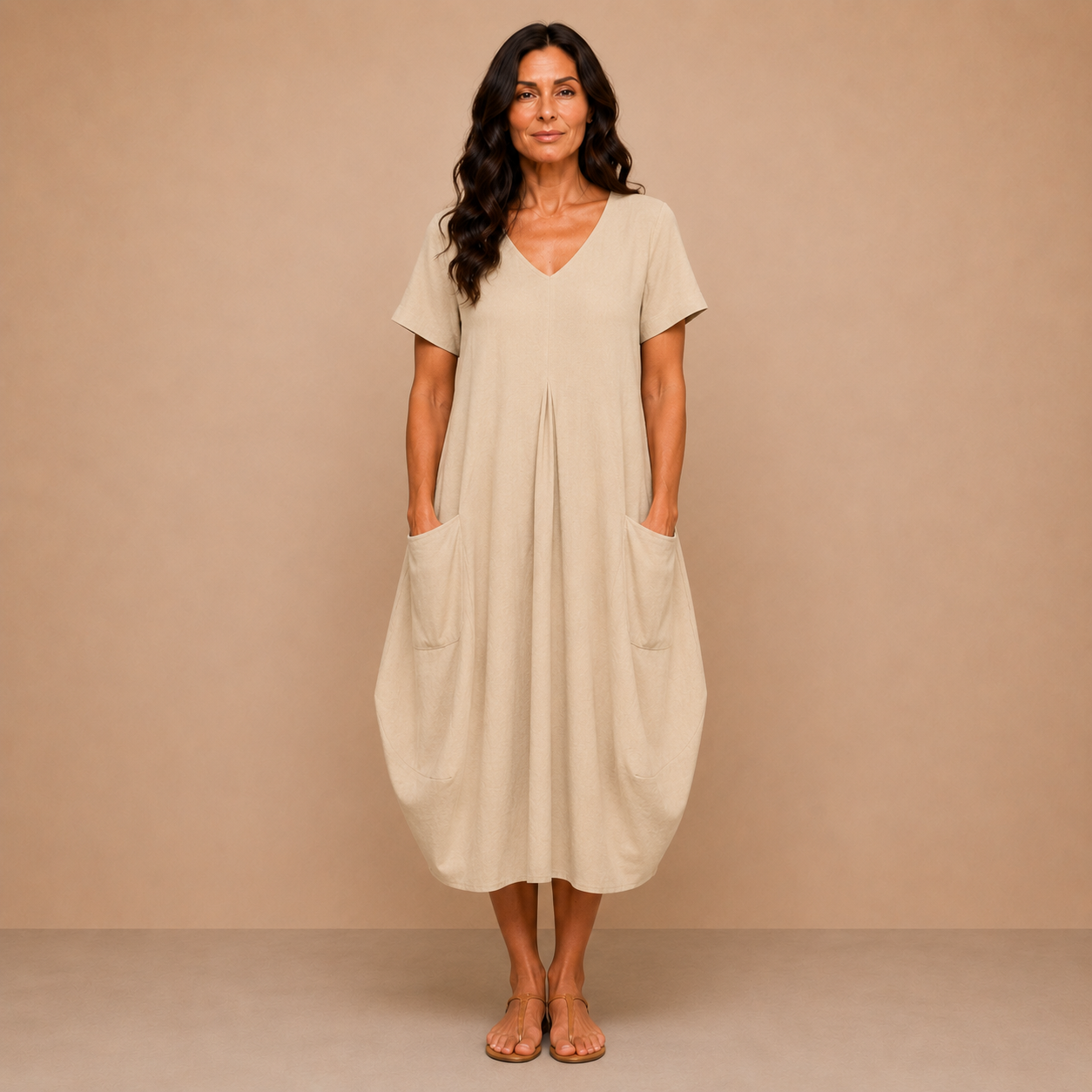 Oriane™ | Fluid Casual Maxi Dress