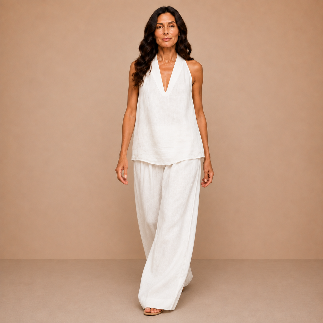 Zoë™ - Sleeveless set with wide-cut pants