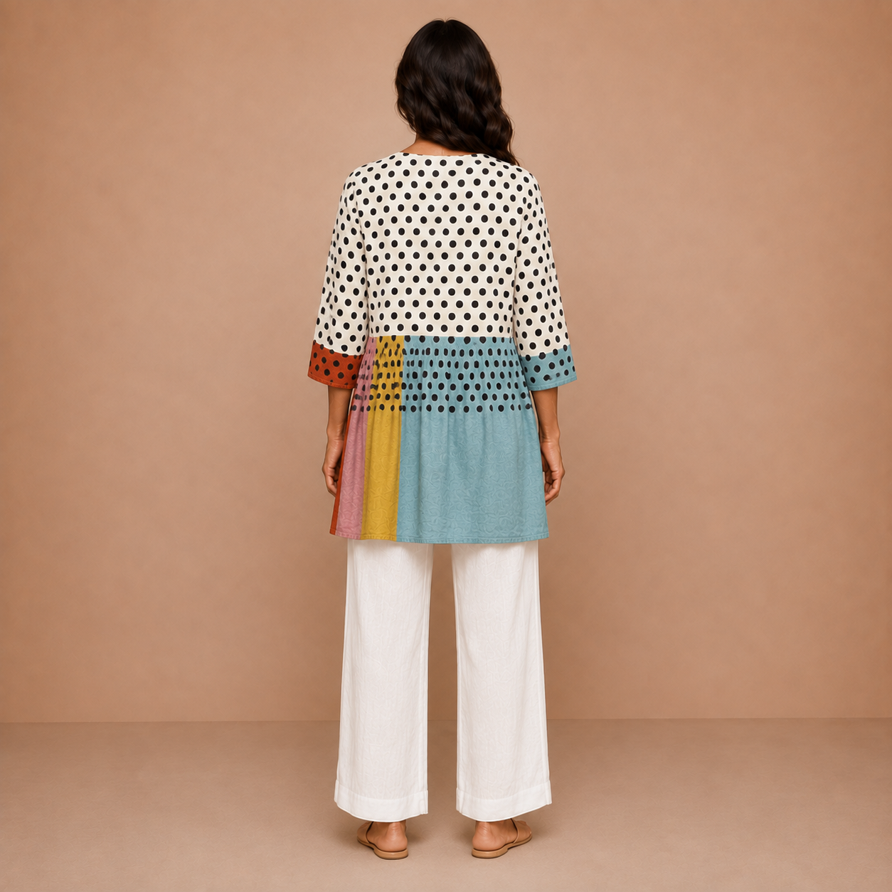 Valerie | Long Blouse with V-Neck