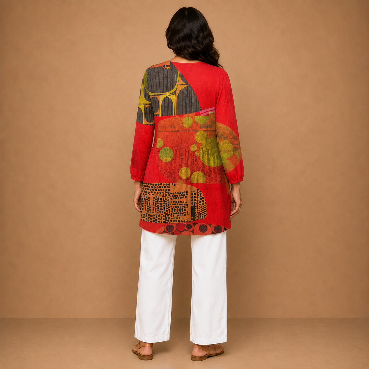 Lucie | Long Blouse with V-Neck