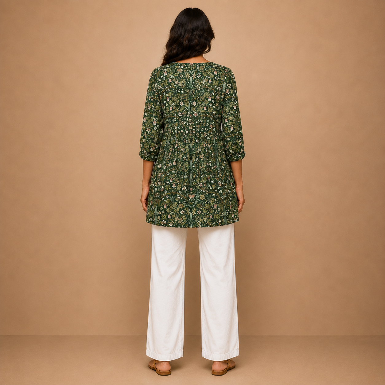 Julie | Long Blouse with V-Neck